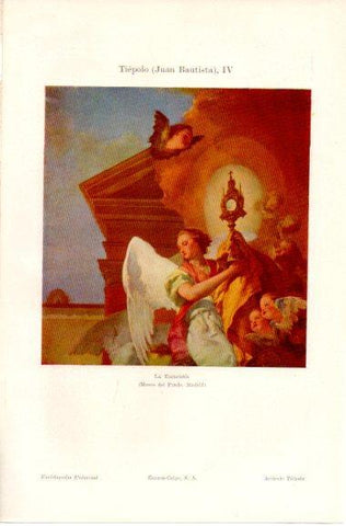 LAMINA V42610: La Eucaristia por Tiepolo