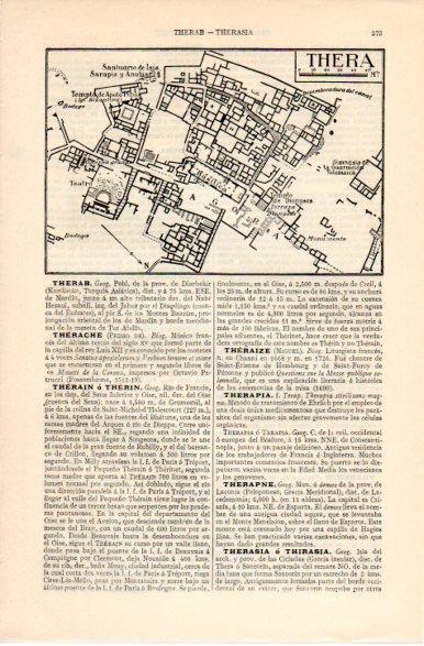 LAMINA V42567: Plano de Thera