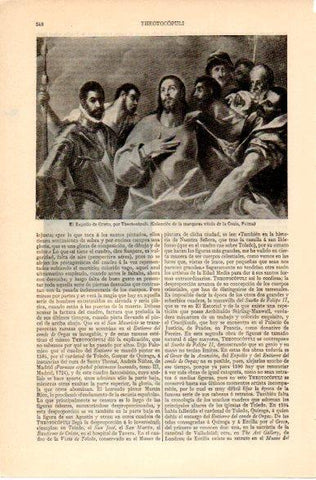 LAMINA V42557: El expolio de Cristo por Theotocopuli