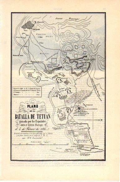 LAMINA V42547: Plano de la Batalla de Tetuan