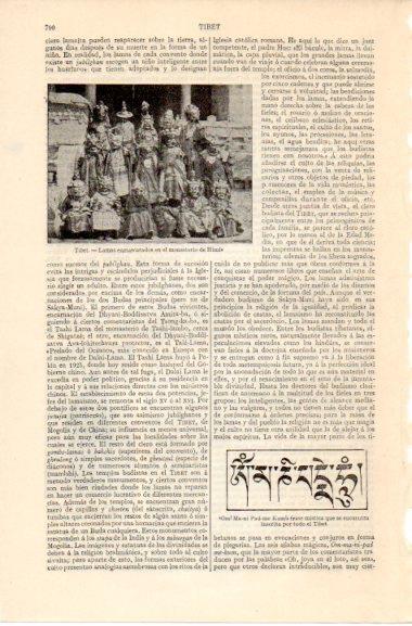 LAMINA V42595: Lamas en el monasterio de Himis, Tibet
