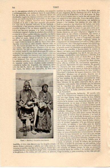 LAMINA V42593: Musico y danzarina del Tibet