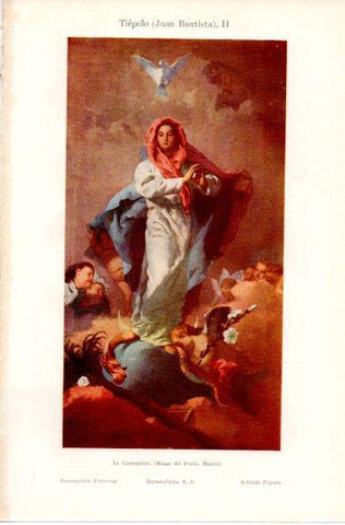 LAMINA V42604: La Concepcion por Tiepolo