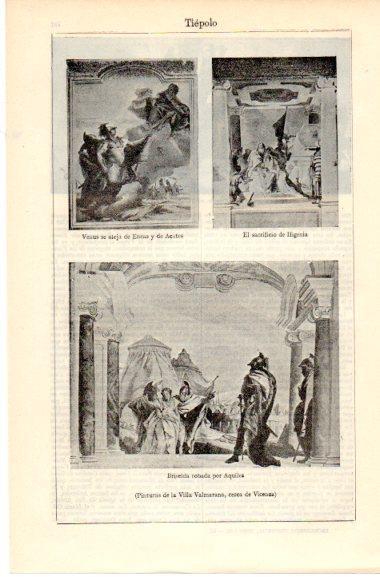 LAMINA V42605: Pinturas de la Villa Valmarana por Tiepolo