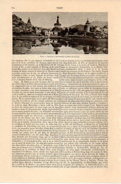 LAMINA V42592: Chortens y monasterio en el Tibet