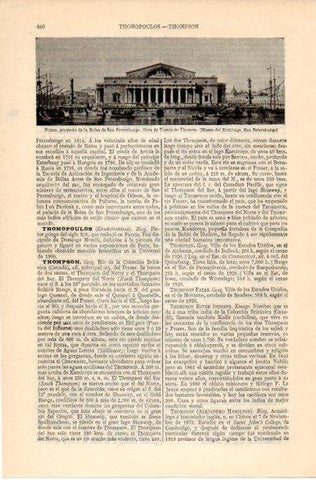 LAMINA V42576: Proyecto Bolsa de San Petersburgo por Thomon
