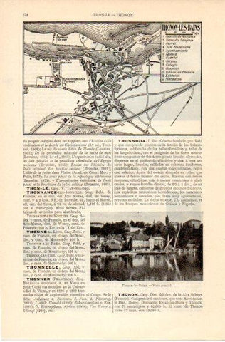 LAMINA V42577: Vista parcial de Thonon-les-Bains
