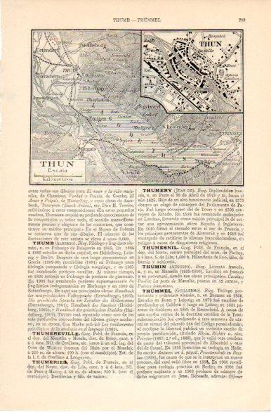 LAMINA V42580: Mapa de Thun