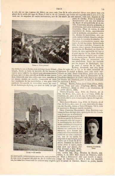 LAMINA V42581: Vista y Castillo de Thum