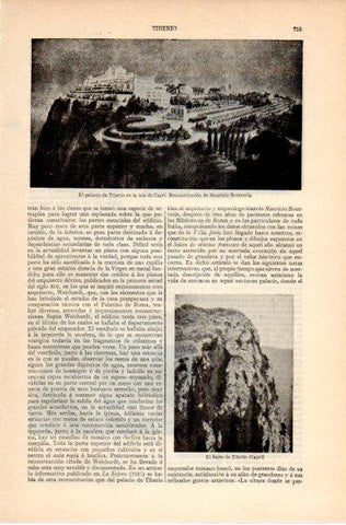 LAMINA V42586: El Salto de Tiberio en Capri