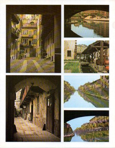 LAMINA V43221: Milan. Naviglione Grande vistas varias