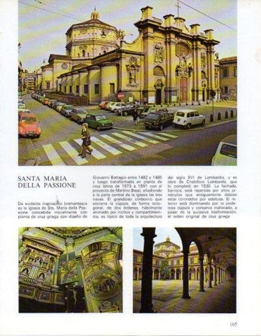 LAMINA V43213: Milan. Iglesia de Sta. Maria della Passione