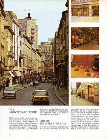 LAMINA V43206: Milan. Via Montenapoleone