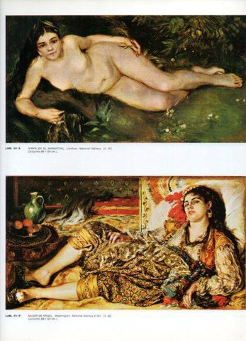 LAMINA V43227: Ninfa en el manantial y Mujer de Argel por Renoir