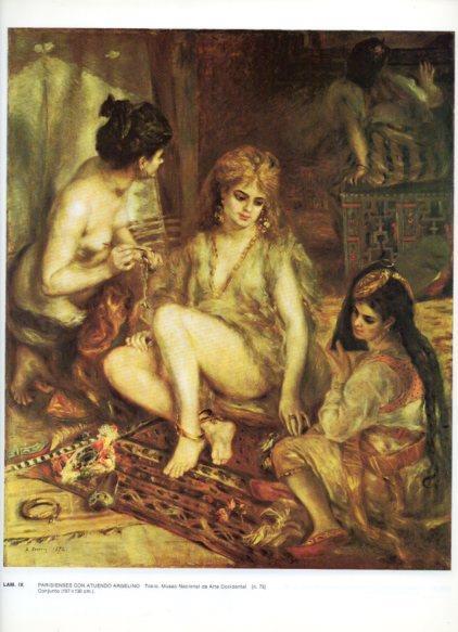 LAMINA V43228: Parisienses con atuendo argelino por Renoir
