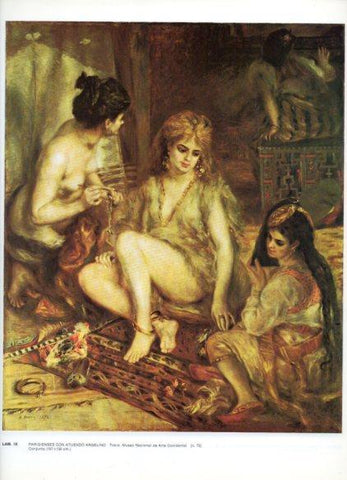 LAMINA V43228: Parisienses con atuendo argelino por Renoir