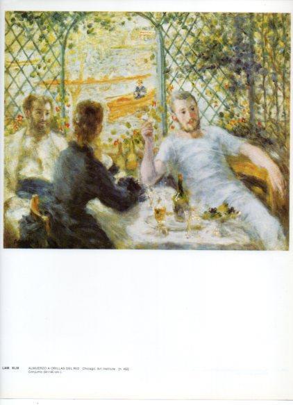 LAMINA V43248: Almuerzo a orillas del rio por Renoir