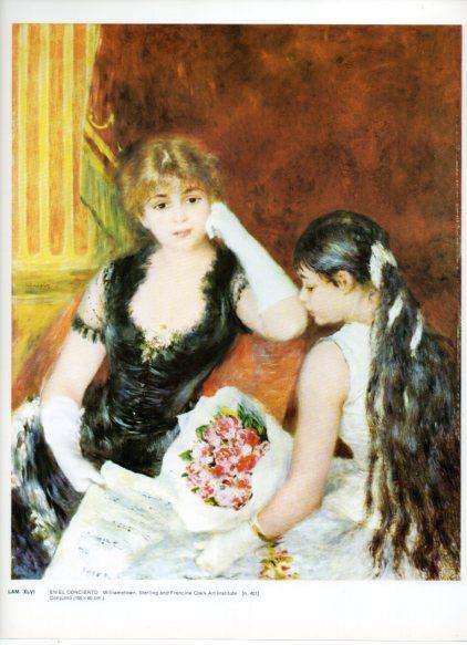 LAMINA V43246: En el concierto por Renoir