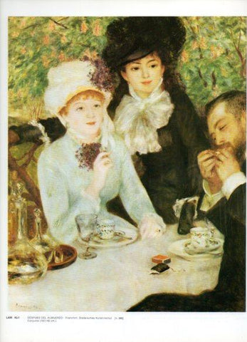 LAMINA V43244: Despues del almuerzo por Renoir