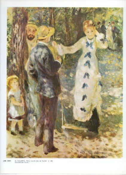LAMINA V43241: El columpio por Renoir