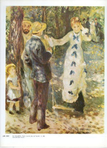 LAMINA V43241: El columpio por Renoir