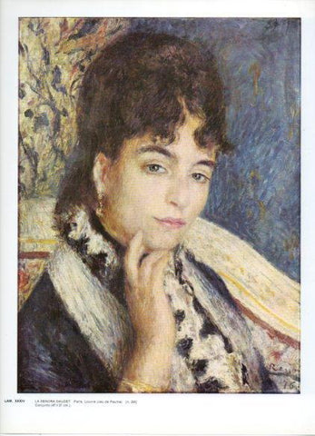 LAMINA V43240: La señora Daudet por Renoir