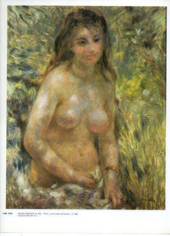 LAMINA V43236: Mujer desnuda al sol por Renoir