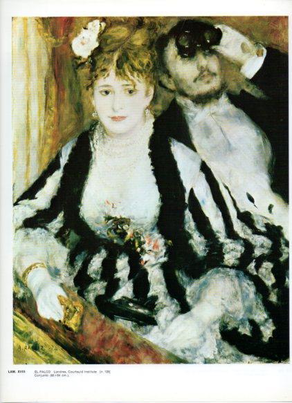 LAMINA V43232: El palco por Renoir