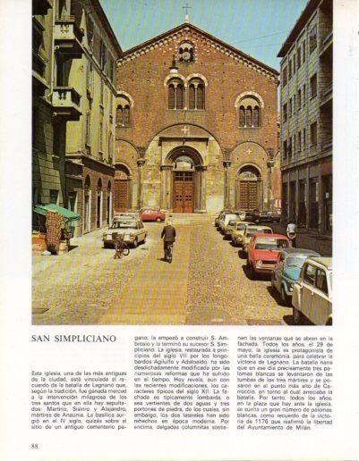 LAMINA V43204: Milan. Iglesia San Simpliciano