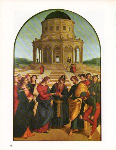 LAMINA V43203: Nupcias de la Virgen por Rafael
