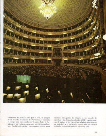 LAMINA V43177: Interior de la Scala de Milan