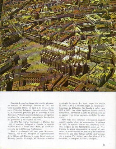 LAMINA V43171: Vista aerea del Duomo de Milan