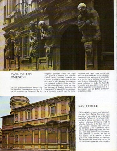 LAMINA V43178: Milan. Casa de los Omeoni y San Fedele