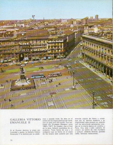 LAMINA V43168: Milan. Galleria Vittorio Emanuele II vista general