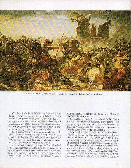 LAMINA V43165: La Batalla de Legnano por Amos Cassioli