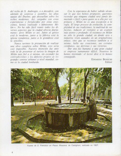 LAMINA V43163: Milan. Fuente de S. Francisco en Piazza Moscova