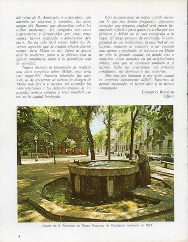 LAMINA V43163: Milan. Fuente de S. Francisco en Piazza Moscova