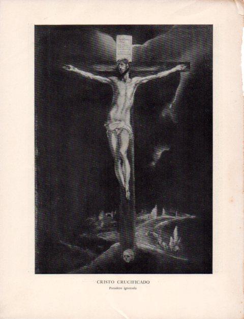 LAMINA V43160: El Greco. Cristo crucificado