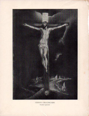 LAMINA V43160: El Greco. Cristo crucificado