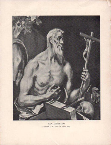LAMINA V43159: El Greco. San Jeronimo