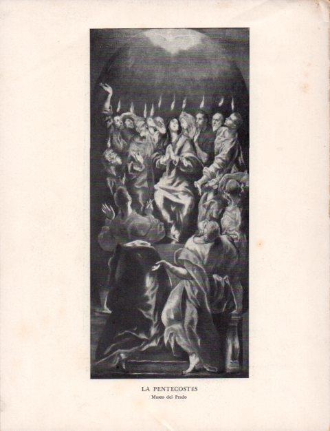 LAMINA V43158: El Greco. La Pentecostes