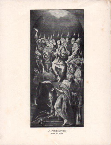 LAMINA V43158: El Greco. La Pentecostes