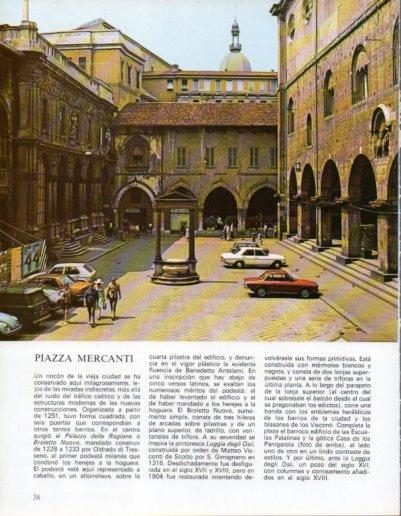 LAMINA V43179: Milan. Piazza Mercanti