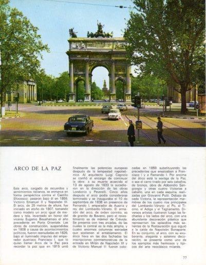 LAMINA V43199: Milan. Arco de la Paz