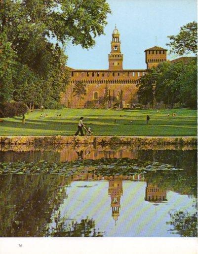 LAMINA V43198: Milan. Castillo Sforzesco jardin