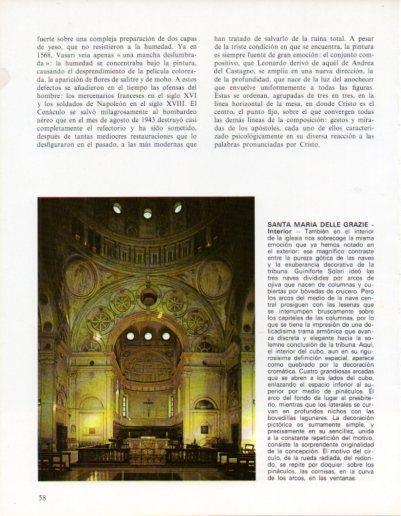 LAMINA V43189: Milan. Iglesia Santa Maria delle Grazie interior