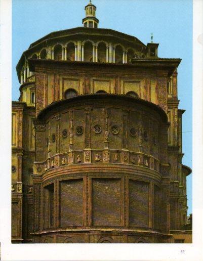 LAMINA V43188: Milan. Iglesia Santa Maria delle Grazie detalle
