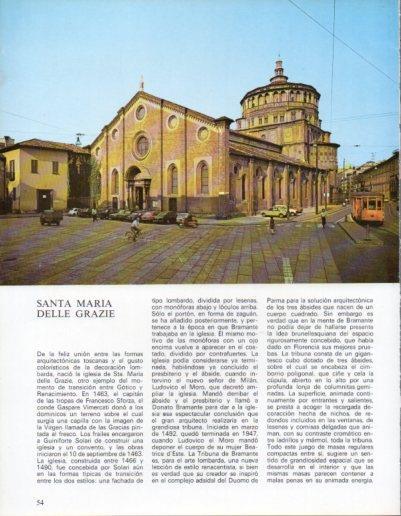 LAMINA V43187: Milan. Iglesia Santa Maria delle Grazie