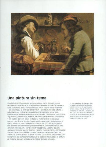 LAMINA V43321: Los jugadores de damas por Courbet