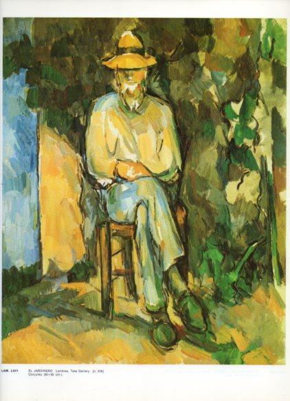 LAMINA V43319: El jardinero por Cezanne